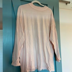 Free people Longsleve Tee in light peach